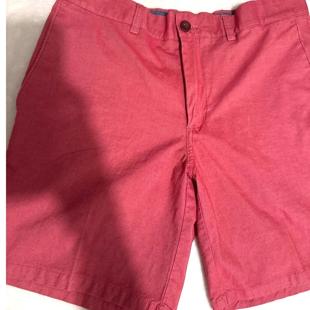 Banana Republic Mens Aiden Short Size 31 Red Slim Fit Cotton Stretch Chino